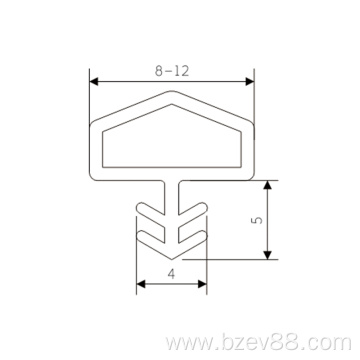 Factory Price D E P Type Rubber Seal for Door and Window Frame Heat Resistant Rubber Seal for Wood Door